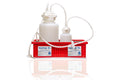 Vactrap™ Round XL, 4L + 1L, Polypropylene (PP), Red Bin, 1/4" ID Tubing | img_1 | Foxx Life Sciences Global | shopfls.com