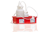 Vactrap™ Round XL, 4L + 1L, Polypropylene (PP), Red Bin, 1/4" ID Tubing | img_2 | Foxx Life Sciences Global | shopfls.com