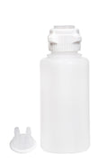 Round EZLabpure™ Polypropylene (PP) Vacuum Bottle, 1 L, Open VersaCap® 53B, With Closed and 2x5/16" HB Adapters, 1/EA | img_1 | Foxx Life Sciences Global | shopfls.com