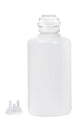 Round EZLabpure™ Polypropylene (PP) Vacuum Bottle, 2 L, Open VersaCap® 53B, With Closed and 2x1/4" HB Adapters, 1/EA