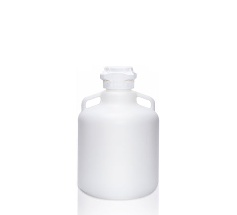 EZLabpure™ 10L Round Carboy, HDPE, with Foxx 83B VersaCap®. Lab-grade bottle for bioprocessing and research. | img_1 | Foxx Life Sciences Global | shopfls.com