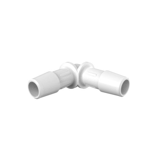 3/8" ID, Equal 90 Degree Elbow Fitting, Natural Kynar (PVDF) - 25 | 100 | img_1 | Foxx Life Sciences Global | shopfls.com