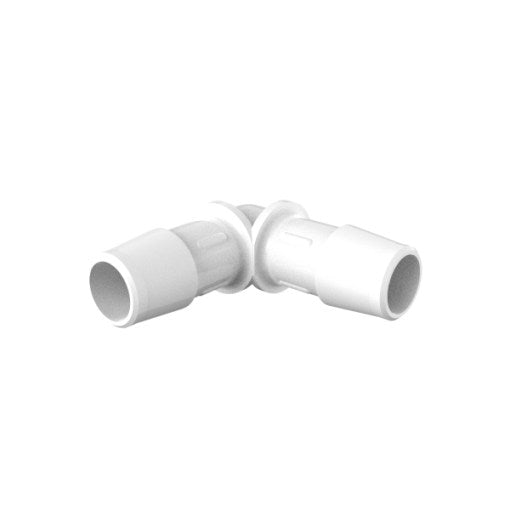 1/2" ID, Equal 90 Degree Elbow Fitting, Polypropylene (PP) - 25 | 100 | img_1 | Foxx Life Sciences Global | shopfls.com