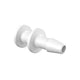 3/32 Barb, Plug, Natural Kynar Polyvinylidene Fluoride (PVDF)