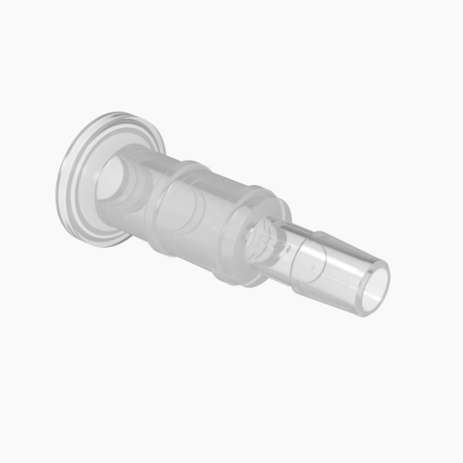 3/4" Sanitary Flange x 3/8" Hose Barb, Polypropylene (PP) - 25 | 100 | img_1 | Foxx Life Sciences Global | shopfls.com