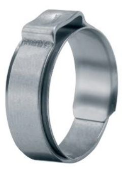 Oetiker 1-Ear Clamp, SS, 4.7mm - 5.7mm (0.185" - 0.224"), De-Greased, 100/pk - 15400069 | img_1 | Foxx Life Sciences Global | shopfls.com