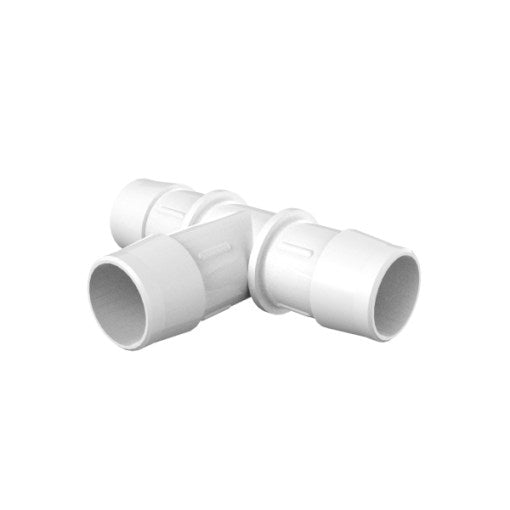 1" Equal T Connector, Natural Kynar (PVDF) - 25 | 100 | img_1 | Foxx Life Sciences Global | shopfls.com
