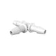 1/8" HB, Equal T Connector, Polypropylene (PP)