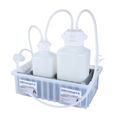EZBio® Vactrap S™ XL HDPE Waste Container (4L+1L) w/ 1/4" Tubing, Sterile. Bleach-Compatible Vacuum Trap for Lab Waste. | img_1 | Foxx Life Sciences Global | shopfls.com