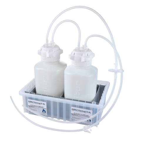 EZBio® Vactrap S™ XL, 4L+4L, HDPE, Bleach-Compatible Waste Container, Sterile. For laboratory/bioprocessing. | img_1 | Foxx Life Sciences Global | shopfls.com
