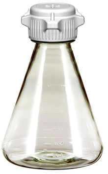 Sterile 1L EZclear® Erlenmeyer Flasks (6/case) w/ 53B Vented VersaCap®. Foxx Life Sciences, for laboratory & bioprocessing applications. | img_1 | Foxx Life Sciences Global | shopfls.com