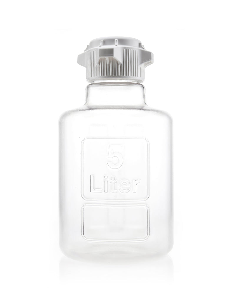 EZBio® Titanium Round Carboy, Polycarbonate (PC), 5 Liter, No Spigot, VersaCap 83B, Non-Sterile | img_1 | Foxx Life Sciences Global | shopfls.com