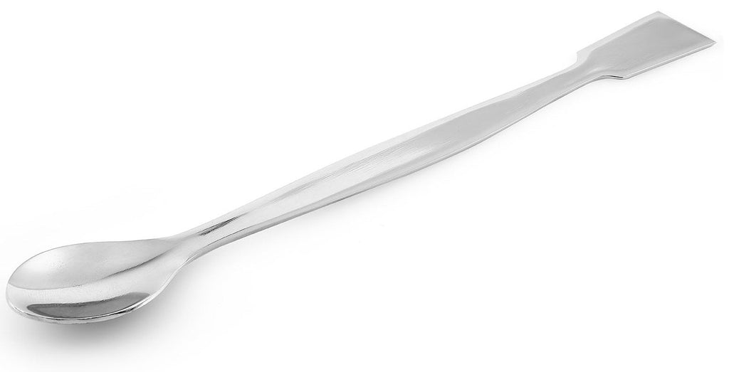 EZBio® Stainless Steel Spoon-Spatula - 304 SS - Steel Handle - 120mm - 5/PK | img_1 | Foxx Life Sciences Global | shopfls.com