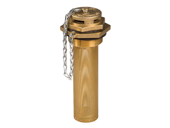 Fill Drum Vent with 6" Flame Arrester for safety, brass, 2" bung opening - SolventWaste.com