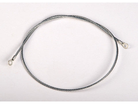 Antistatic Flexible Wire for bonding/grounding, with dual 1/4" terminals, 3 ft. - SolventWaste.com