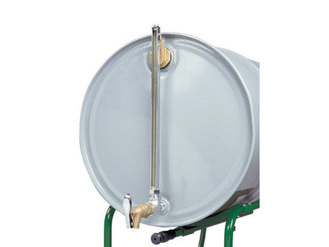 Cast-iron Horizontal Fill Drum Gauge No. 08532 with self-closing faucet No. 08902 - SolventWaste.com