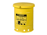 Oily Waste Can, 6 gallon (20L), hand-operated cover - SolventWaste.com