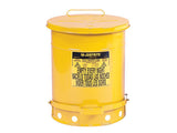 Oily Waste Can, 14 gallon (52L), foot-operated self-closing cover - SolventWaste.com