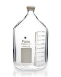 PUREGRIP® Bottles - Reagent - Transparent  Graduated with GL45 Screw Cap and Pouring Ring - 10000mL - 1EA - SolventWaste.com
