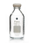 PUREGRIP® Bottles - Reagent - Transparent  Graduated with GL45 Screw Cap and Pouring Ring - 1000mL - 10/case - SolventWaste.com