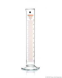 Graduated Measuring Cylinder Hexagonal Base - 1000 mL Borosilicate - CS/4 - SolventWaste.com