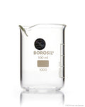 Borosil® Beaker Griffin Low Form with Spout Graduated ISO 3819 Borosilicate 100mL CS/40 - SolventWaste.com