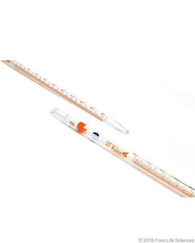 Borosil Graduated Mohr Pipette Class A Batch Certificate - ISO 835 -  Ind Cert 10mL - SolventWaste.com