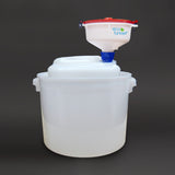 8" ECO Funnel System, 20L Rectangular Drum, 70mm Cap - SolventWaste.com