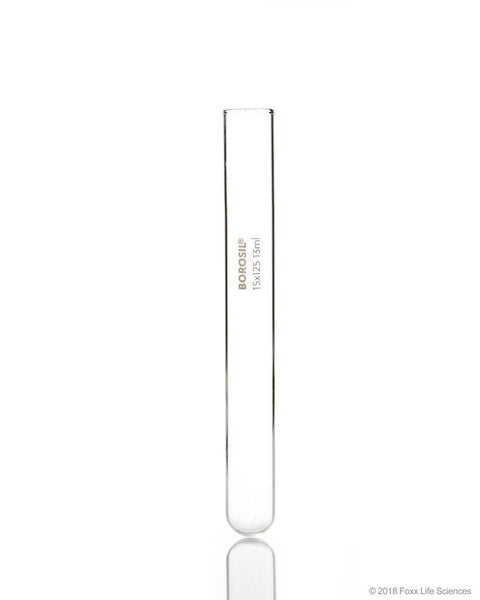 Borosil® Test Tubes without RIM 15*150 Borosilicate 3.3 ISO 4142 15ml - SolventWaste.com