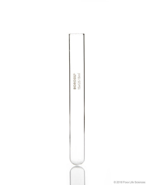 Borosil® Test Tubes without RIM 15*150 Borosilicate 3.3 ISO 4142 15ml - SolventWaste.com