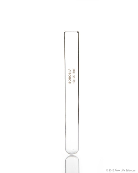 Test Tubes without RIM 15*125 Borosilicate 3.3 ISO 4142 13ml  CS/800 - SolventWaste.com
