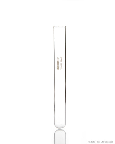 Test Tubes without RIM 12*100 Borosilicate 3.3 ISO 4142 7ml  CS/800 - SolventWaste.com