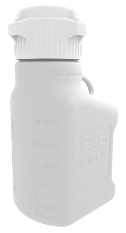 2.5L HDPE Carboy with 83mm Cap - SolventWaste.com