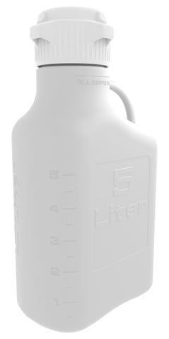 5L HDPE Carboy with 83mm Cap - SolventWaste.com