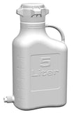 5L HDPE Carboy with 83mm Cap and Spigot - SolventWaste.com