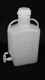 10L HDPE Carboy with 83mm Cap and Spigot - SolventWaste.com