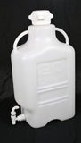 20L HDPE Carboy with 83mm Cap and Spigot - SolventWaste.com