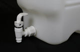 20L HDPE Carboy with 120mm Cap with Spigot - SolventWaste.com