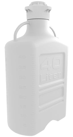 40L HDPE Carboy with 120mm Cap - SolventWaste.com