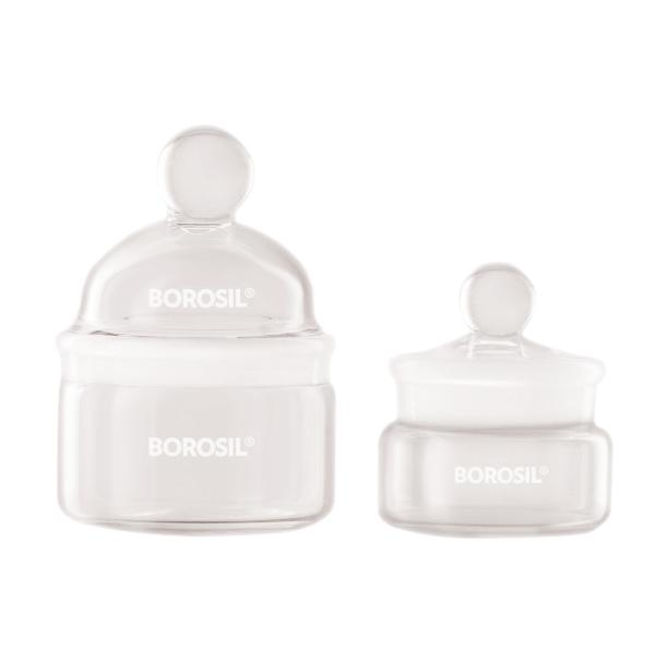 Borosil® Weighing Bottles with Interchangeable Stopper 40 mL CS/10 - SolventWaste.com