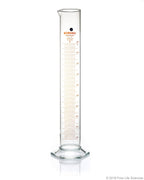 Graduated Measuring Cylinder Hexagonal Base - 2000 mL Borosilicate - CS/4 - SolventWaste.com