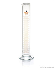 Graduated Measuring Cylinder Hexagonal Base - 2000 mL Borosilicate - CS/4 - SolventWaste.com
