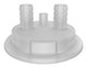 Adapter Molded In Barbs VersaCap® 83mm, Dual 1/2" HB w/ vent