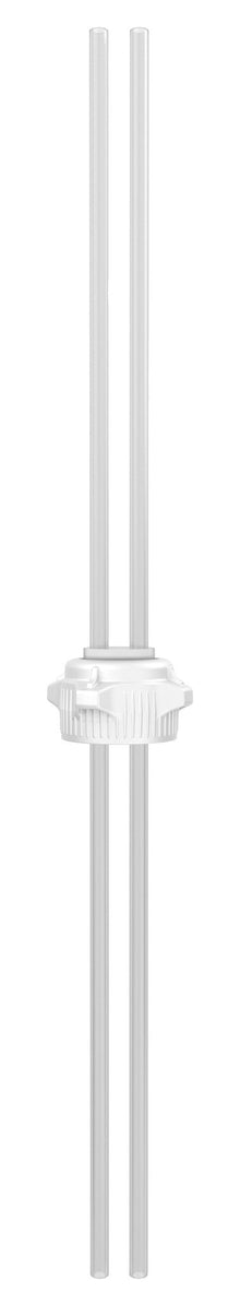 Open Top VersaCap® 53mm with EZTop® System, 2 x 1/4" Tubes - SolventWaste.com