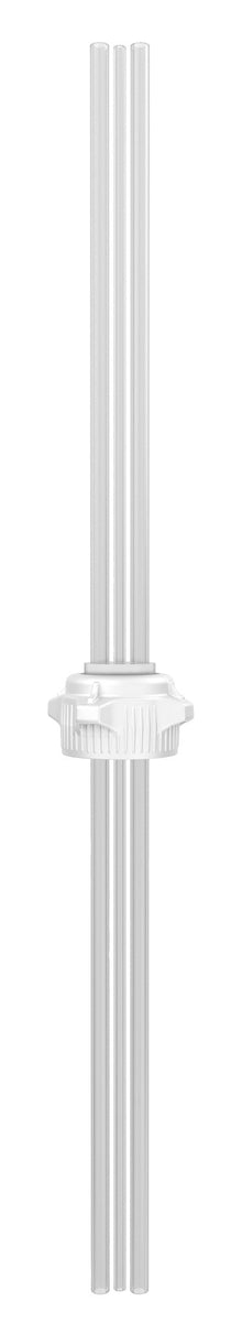 VersaCap® 53mm, Open Cap with EZTop® System, 1 x 1/8" Tube and 2 x 1/4" Tubes - SolventWaste.com