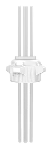 Open Top VersaCap® 83mm with EZTop® System, 2 x 1/4" Tubes and 1 x 3/8" Tube - SolventWaste.com