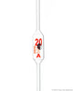 Borosil Volumetric Pipette Bulb Pipette Class A Accuracy ASTM Batch Certificate 20mL Borosilicate