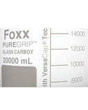 PUREGRIP® Glass Carboys - Round - Clear - 83B VersaCap® - 20 L - 1/EA - SolventWaste.com
