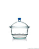 Borosil® Desiccator With Cover and Porcelain Plate - Plastic Knob - Borosilicate Glass 250 mm CS/1