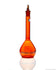 Borosil Amber Volumetric Flask With Glass/Plastic Stopper - ASTM Ind Cert Class A - 500 mL